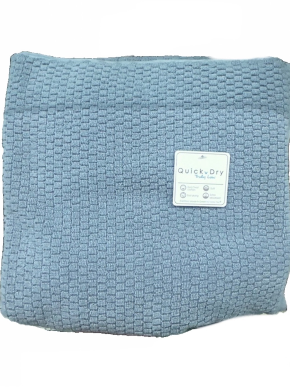 Truly Lou Blue Bath Towels New Set of 2 Fast Drying Extra Absorbent Soft